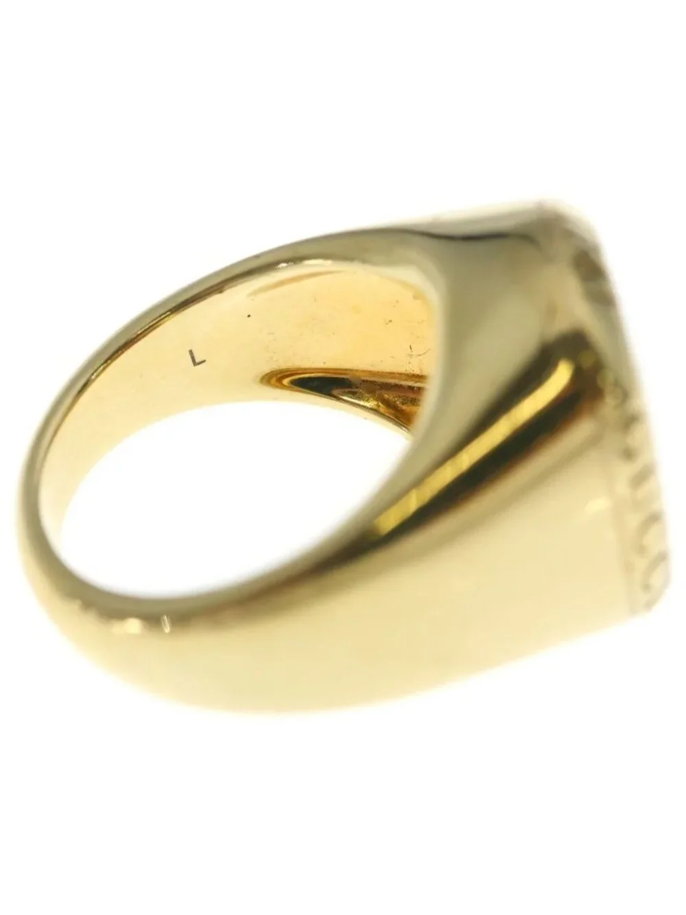 Gucci Signet Ring Coat of Arms & Gray Gold